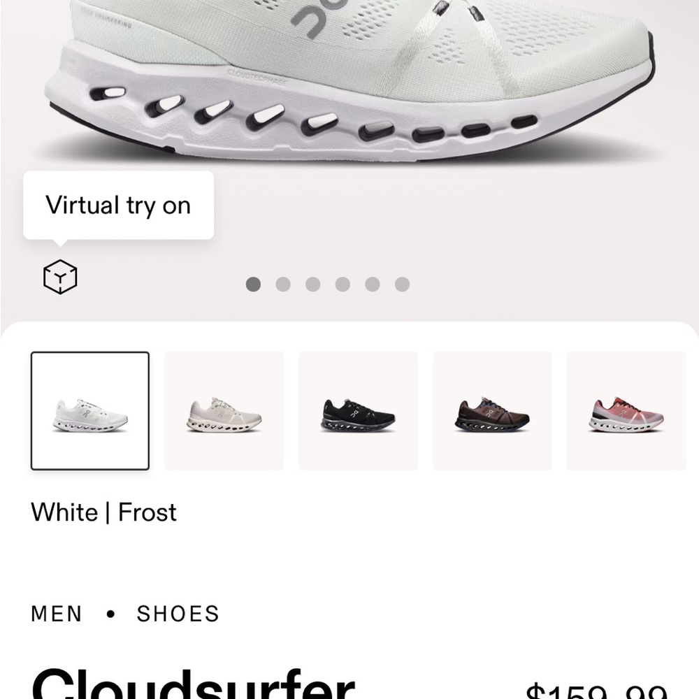 ON cloudsurfer size 7.5
